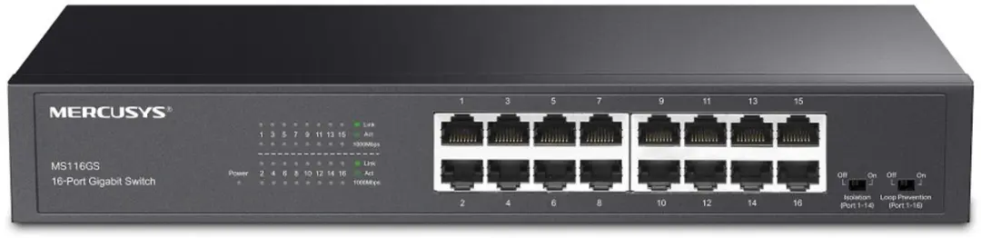 Mercusys MS116GS Netwerkschakelaar 16 Poorten