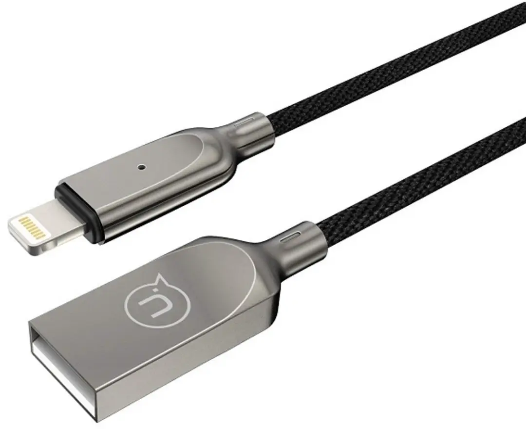 USAMS U-Sun Lightning Kabel IPYSUSB201 - 1,9m - Zwart - afbeelding 2 van 6