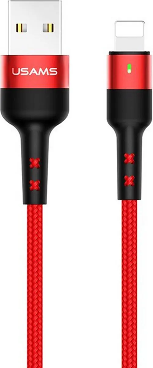 USAMS U26 Gevlochten Lightning Kabel SJ311IP02