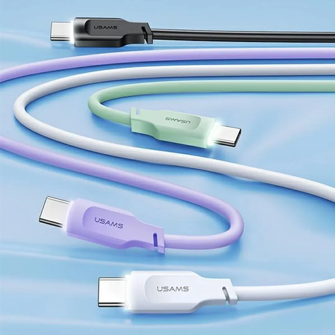 USAMS Lithe SJ567USB04 USB-C Kabel 100W - Groen - afbeelding 3 van 6