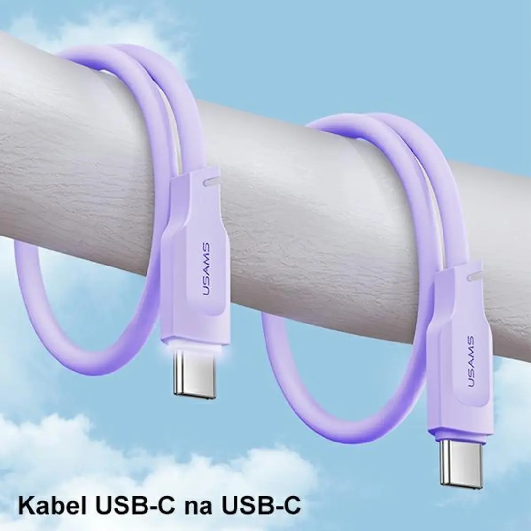 USAMS Lithe SJ567USB04 USB-C Kabel 100W - Groen - afbeelding 5 van 6