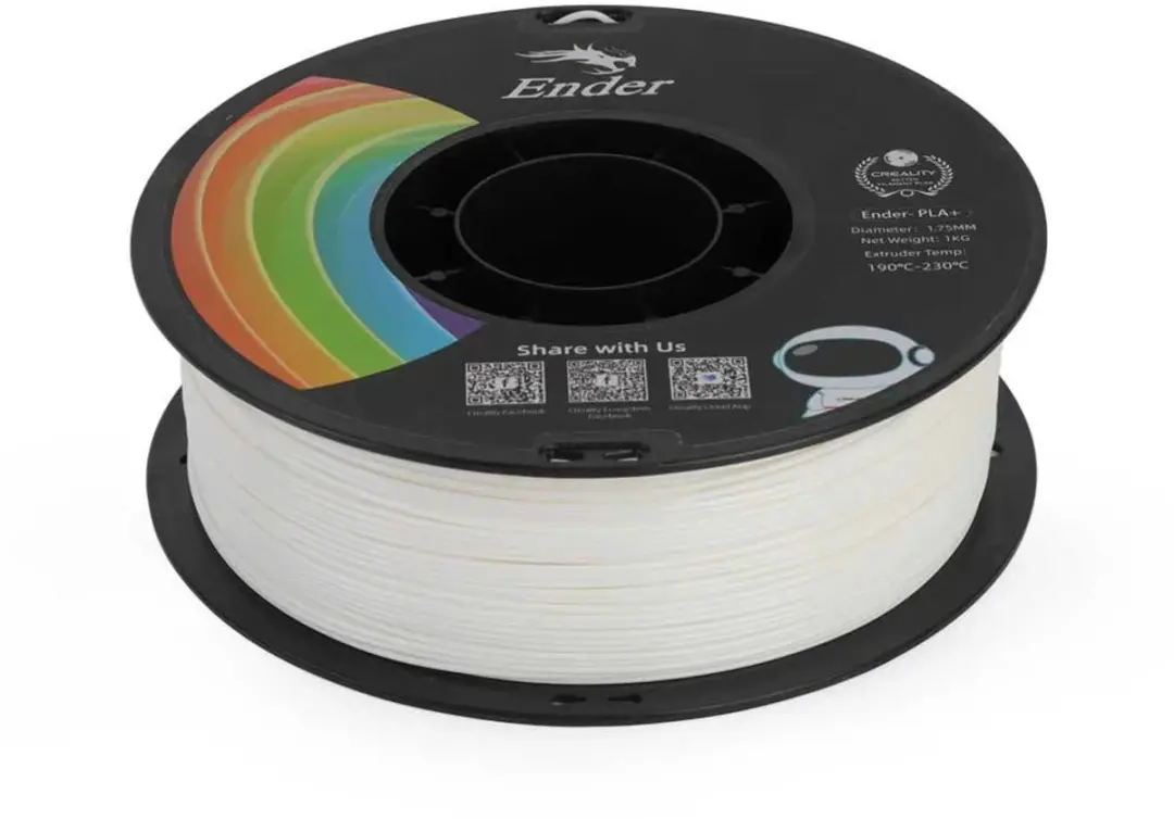 Creality Ender PLA+ 3D Filament 1,75mm 1kg - Wit - afbeelding 3 van 6