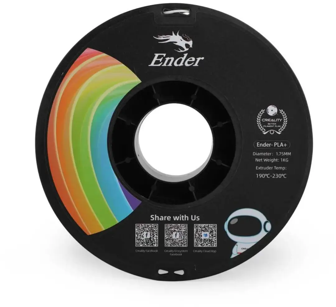Creality Ender PLA+ 3D Filament 1,75mm 1kg - Wit - afbeelding 5 van 6