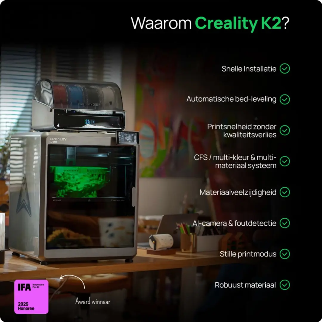 Creality K2 Plus 3D Printer - Multicolour - afbeelding 5 van 6