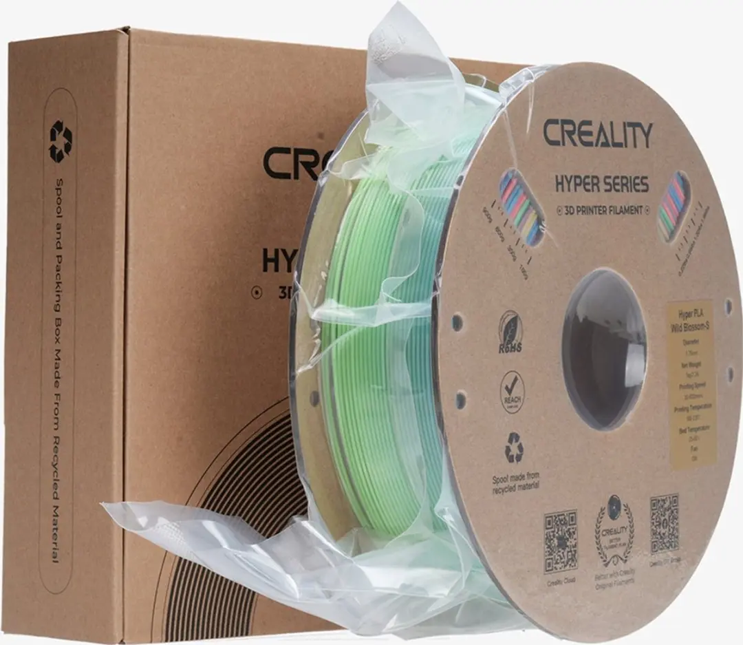 Creality Hyper PLA Filament 1.75mm - 1kg - Rainbow Blossom Short - afbeelding 4 van 6