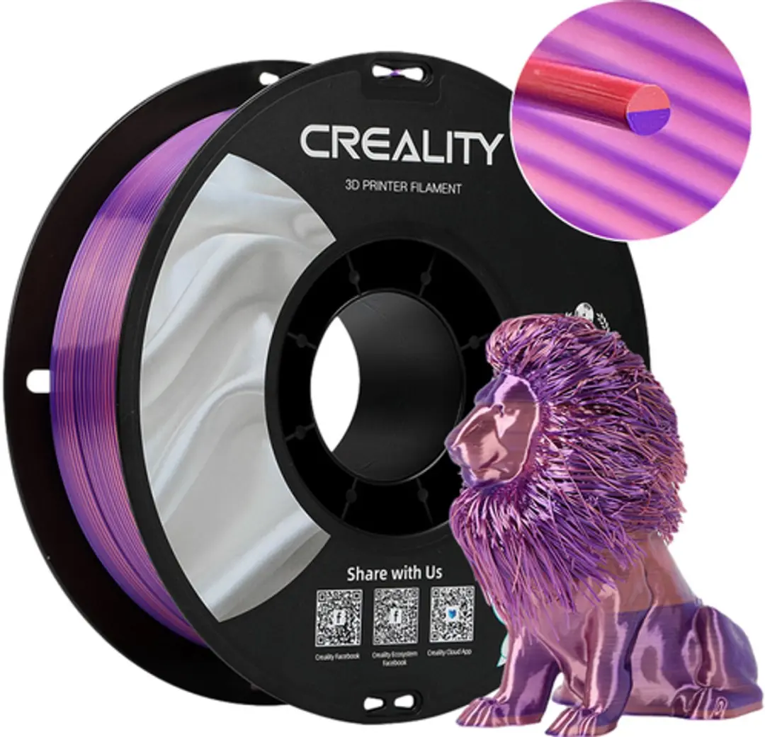Creality CR-PLA Silk Filament 1.75mm - 1kg - Roze/Paars - afbeelding 3 van 3
