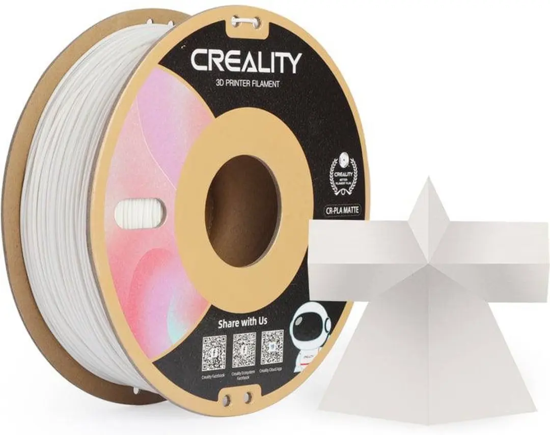 Creality CR-PLA Matte Filament Gypsum White 1.75mm 1kg - afbeelding 5 van 5