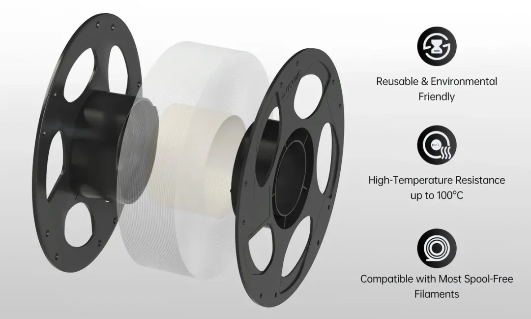 Anycubic PLA Basic 3D Filament 1,75mm 1kg - Wit - afbeelding 3 van 6
