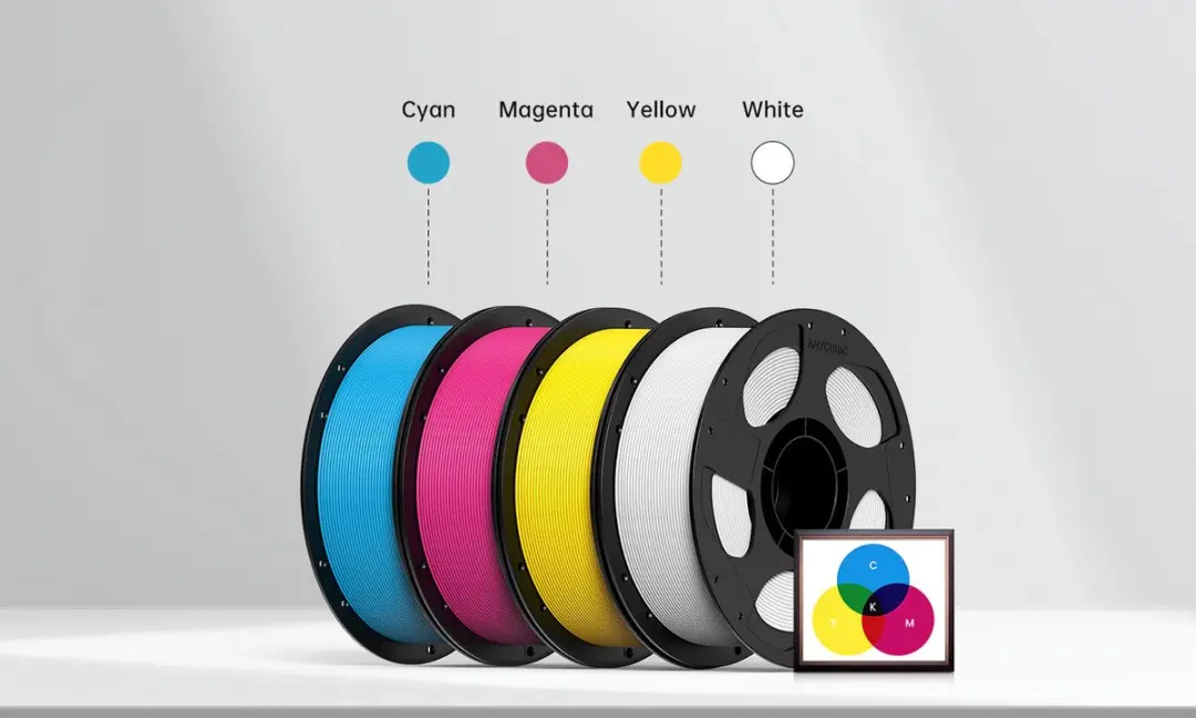 Anycubic PLA Basic 3D Filament 1,75mm 1kg - Wit - afbeelding 6 van 6
