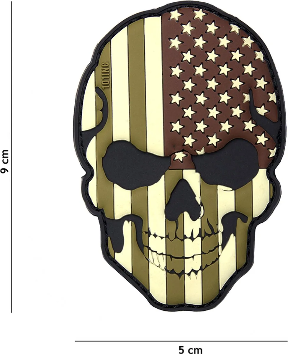 101 Inc Embleem 3D Skull Camo
