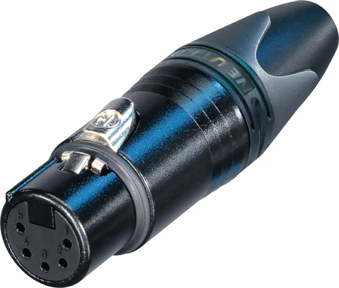 Neutrik NC5FXX-B XLR Kabelcontra Zwart