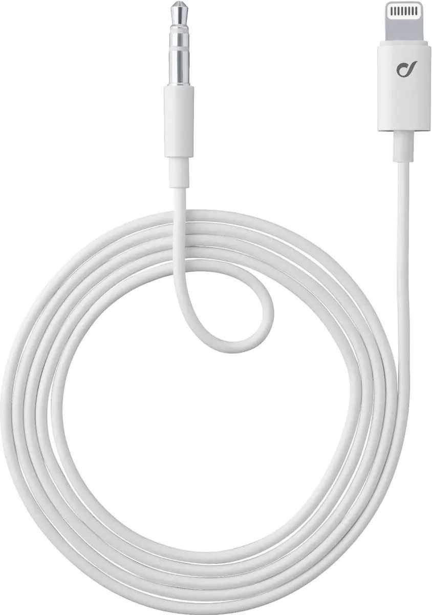 Cellularline AUXMUSICMFIW Audiokabel Lightning-3.5mm - Wit - afbeelding 5 van 5