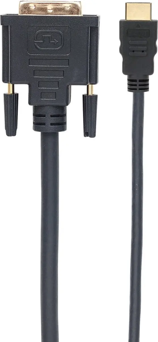 Techly ICOC-HDMI-D-018 Videokabel HDMI naar DVI 1.80m - Zwart - afbeelding 2 van 6