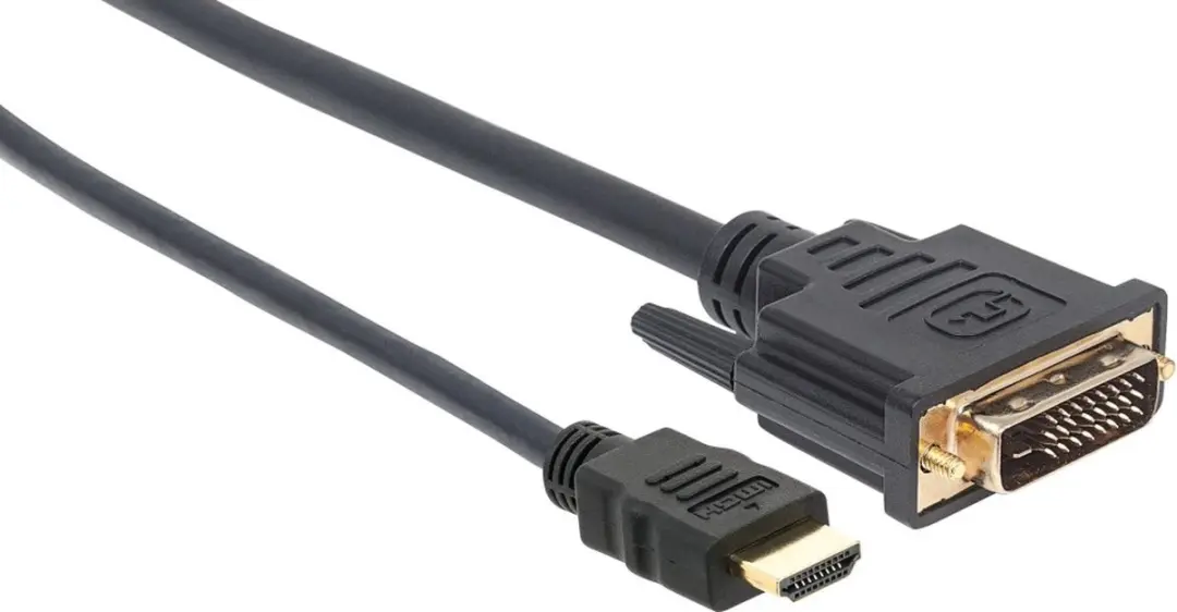 Techly ICOC-HDMI-D-018 Videokabel HDMI naar DVI 1.80m - Zwart - afbeelding 3 van 6