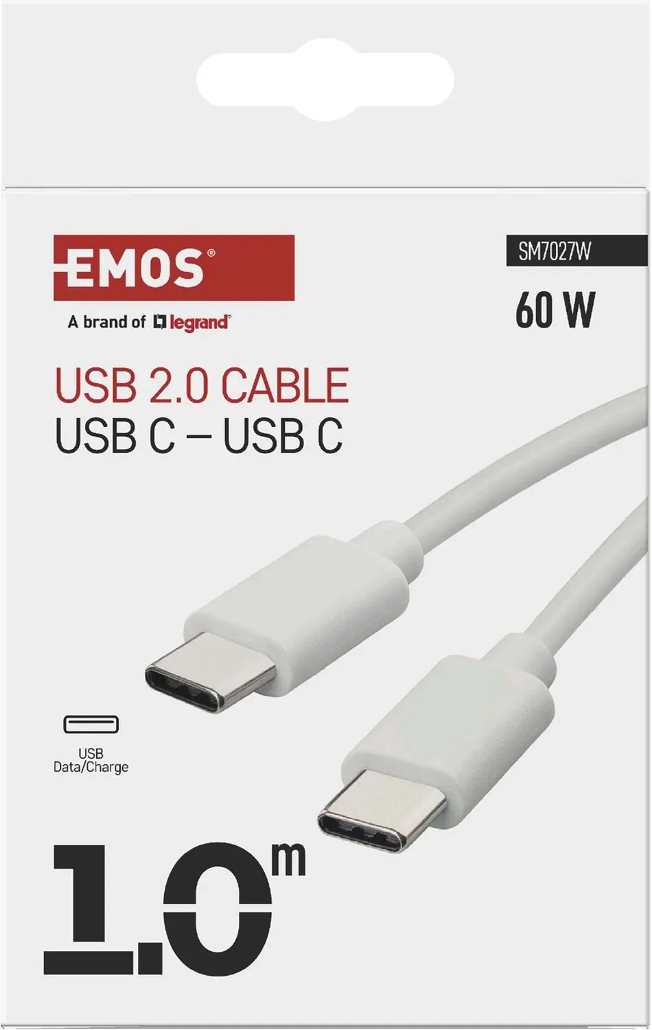 Emos USB-C naar USB-C kabel 1m SM7027W - Wit - afbeelding 4 van 6