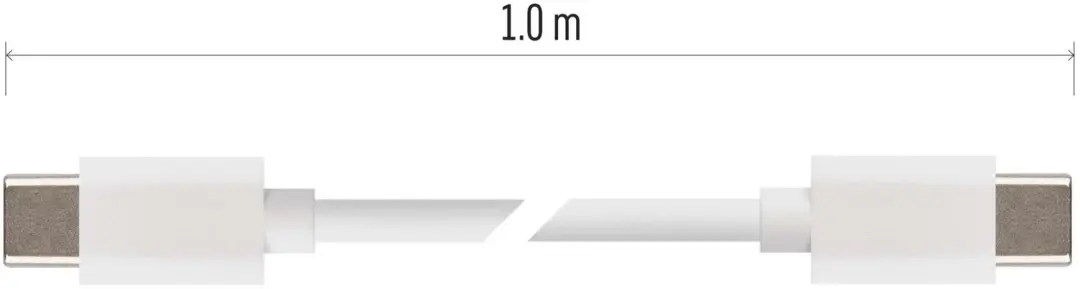 Emos USB-C naar USB-C kabel 1m SM7027W - Wit - afbeelding 6 van 6