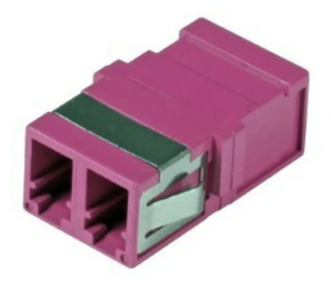 Danicom Multimode keystone koppeling LC-LC duplex paars