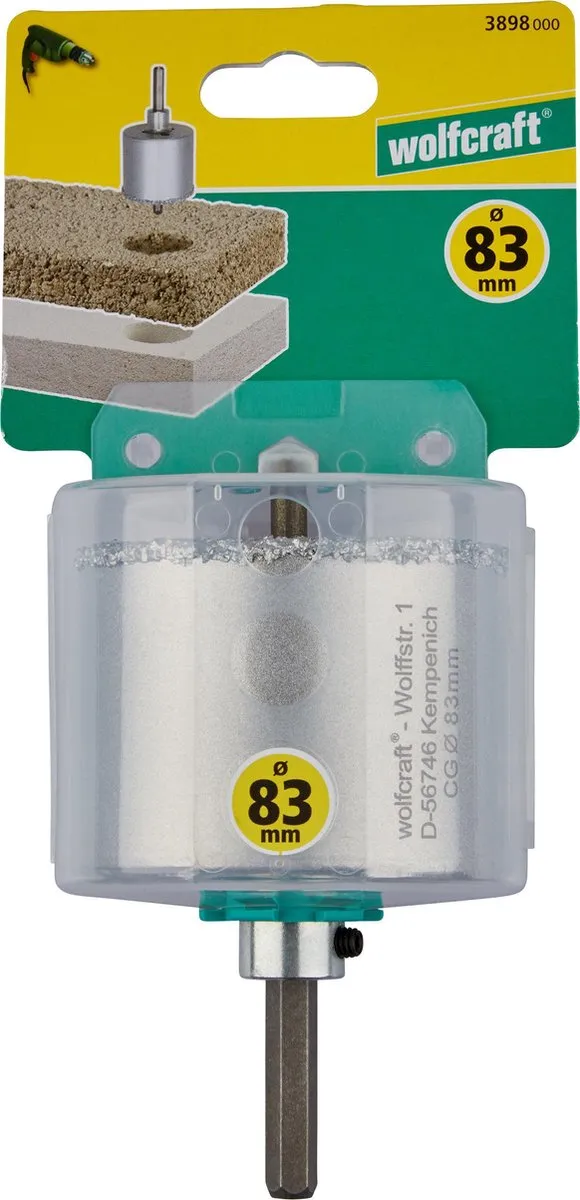 Wolfcraft Gatenzaag 83mm - Steen & Metselwerk - 3898000 - afbeelding 3 van 4