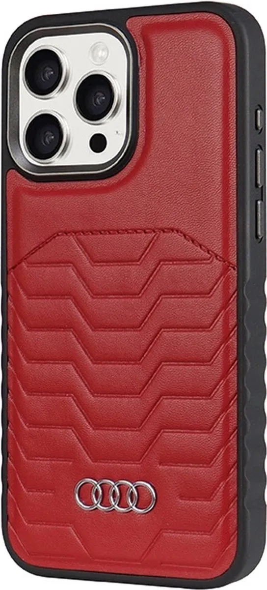 Audi MagSafe iPhone 14 Pro Max Hoesje - Rood - afbeelding 6 van 6