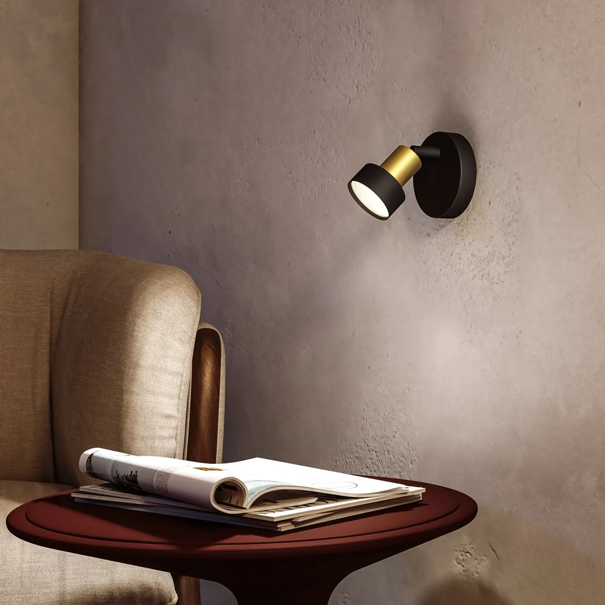Philips Conduit Opbouwspot GU10 Warmwit 4.8W - Zwart/Goud