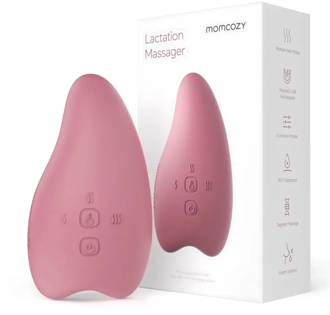 Momcozy Verwarmende Lactatie Massager - Rood - afbeelding 5 van 6