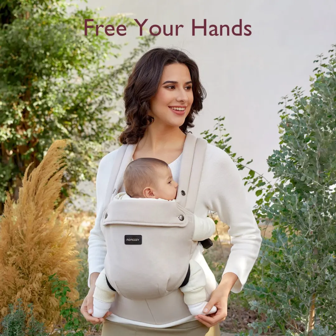 Momcozy PureHug Draagzak - 3-20kg - Khaki - afbeelding 2 van 6