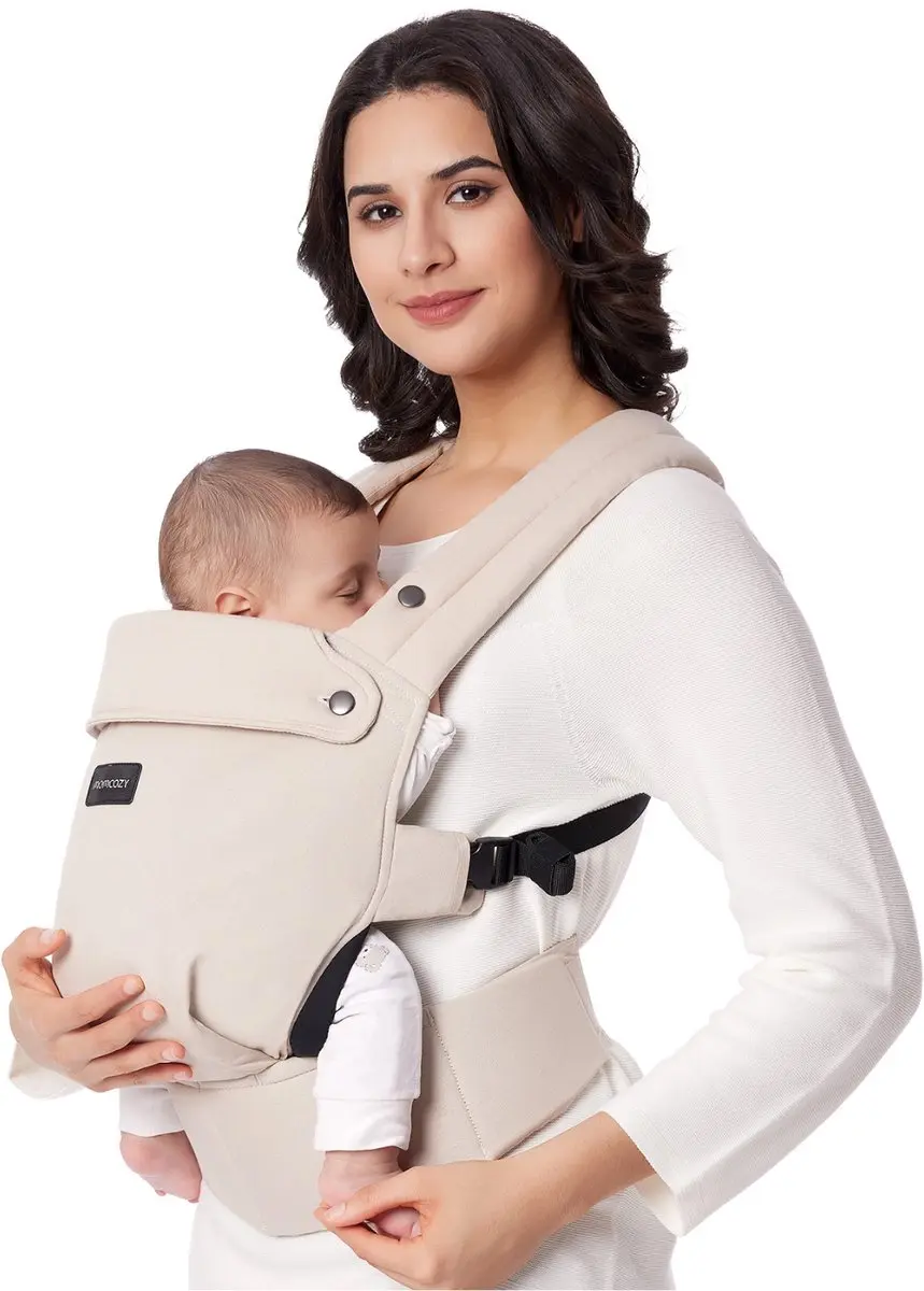 Momcozy PureHug Draagzak - 3-20kg - Khaki - afbeelding 4 van 6