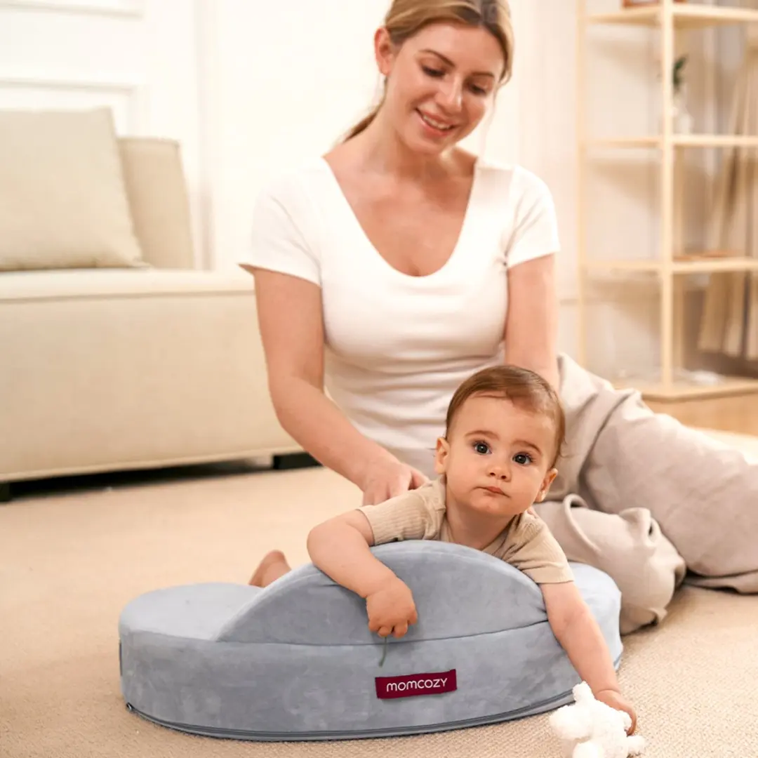 Momcozy Voedingskussen - Memory Foam - Grijs - afbeelding 5 van 6