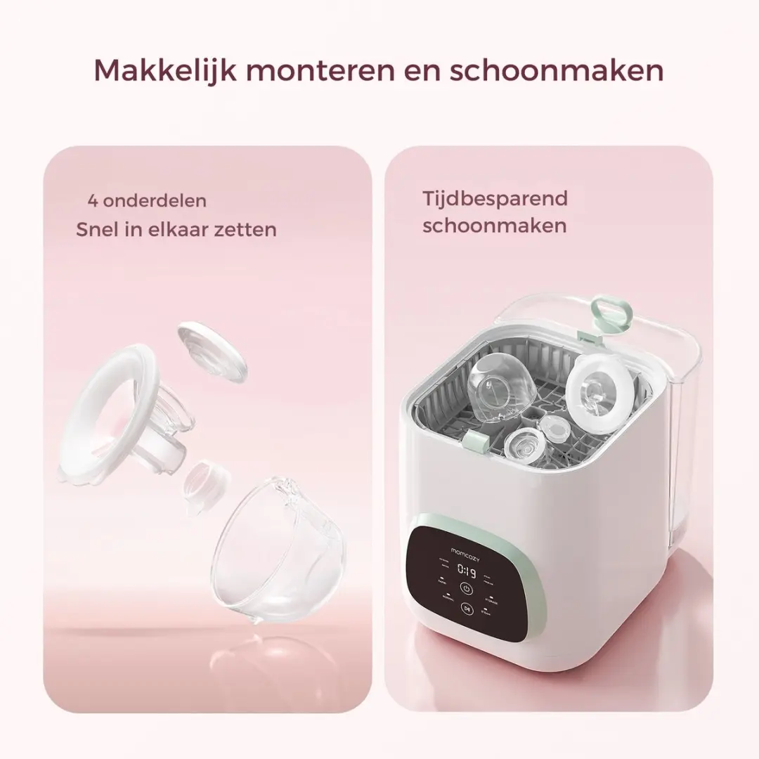 Momcozy S12 Pro Quick Handsfree Borstkolf - 2x - Roze - afbeelding 4 van 6