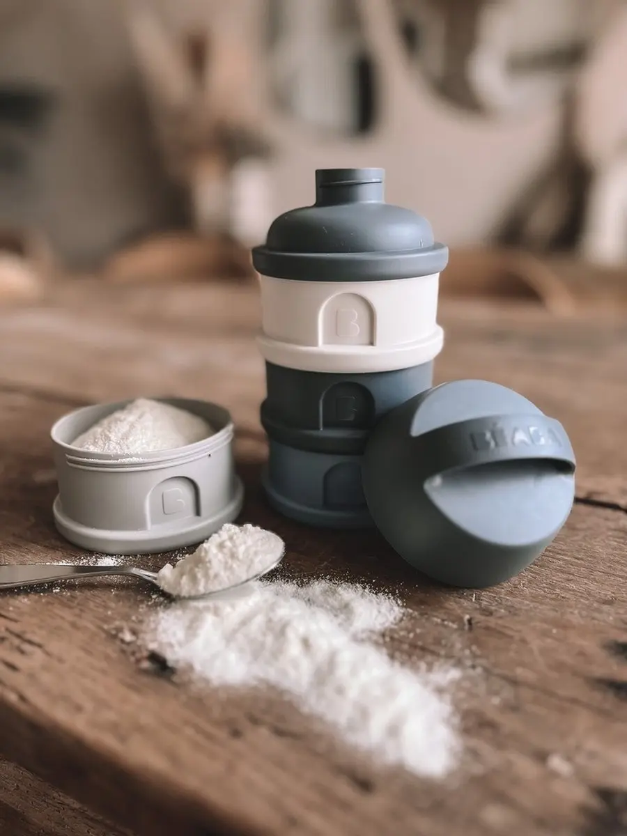 Béaba Melkpoedertoren 4-delig - 330 ml - Grijs/Blauw - afbeelding 2 van 6