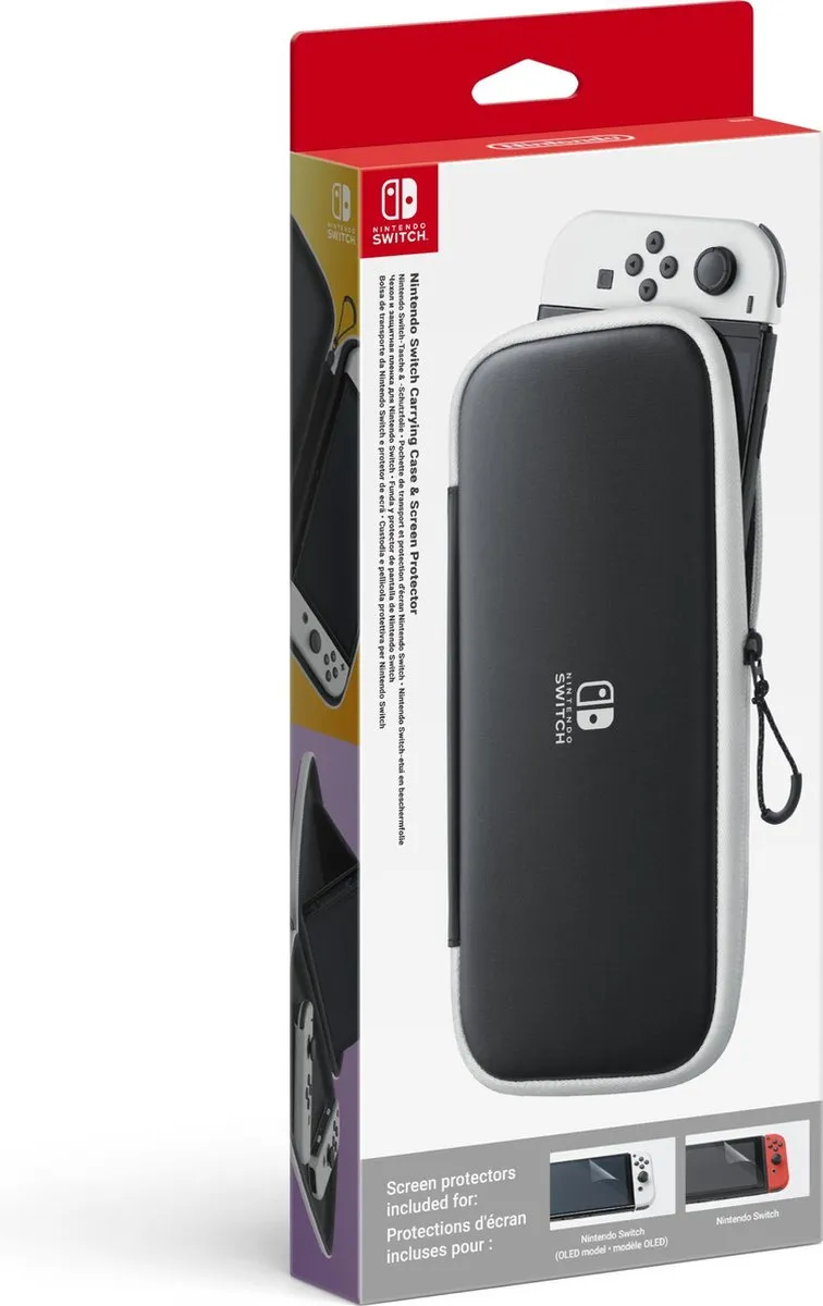 Nintendo Switch Beschermhoes 10008001 - Zwart/Wit