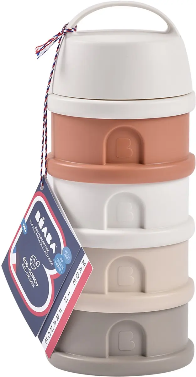 Béaba Melkpoeder Toren 330ml - Terracotta Grijs - afbeelding 4 van 6