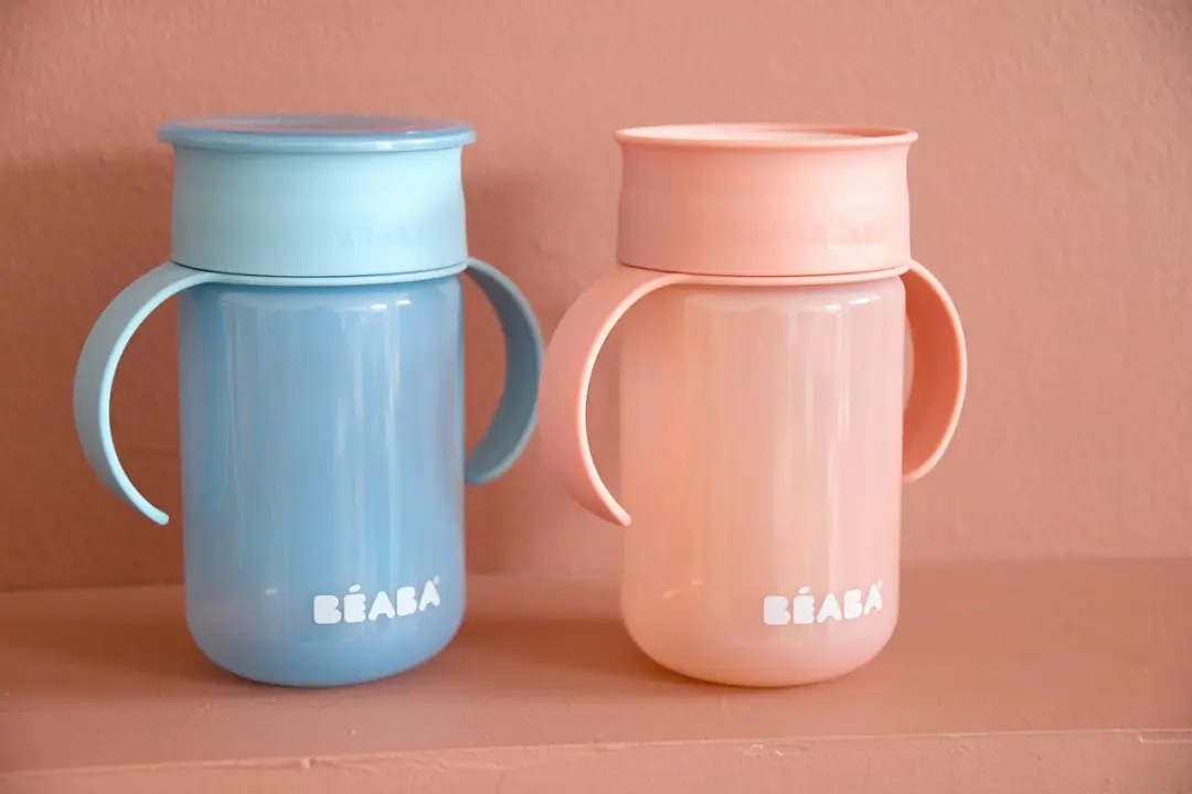 Béaba Leerbeker - 340 ml - Lekvrij 360° Drinkrand - Roze - afbeelding 4 van 6