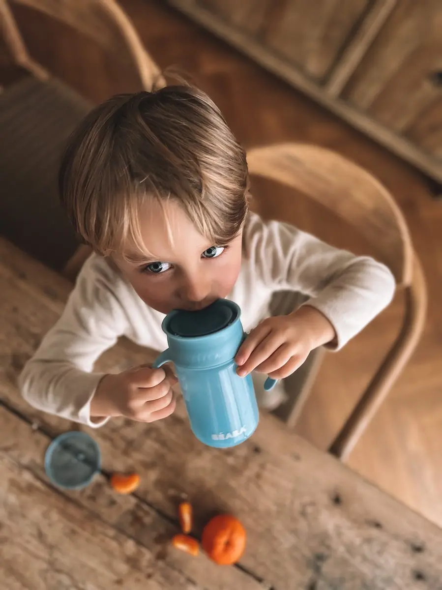 Béaba Leerbeker - 340ml - Blauw - afbeelding 2 van 6