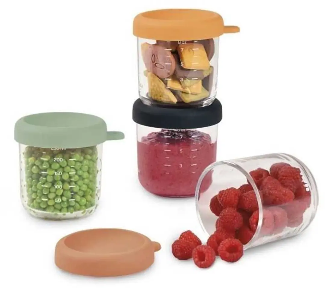 Béaba Glazen Bewaarpotjes 250ml - 4 Stuks - afbeelding 5 van 6