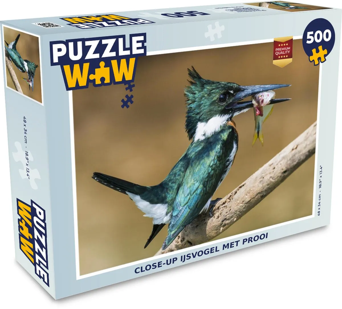 PuzzleWow Vogel Vis Tak Legpuzzel 500 Stuks