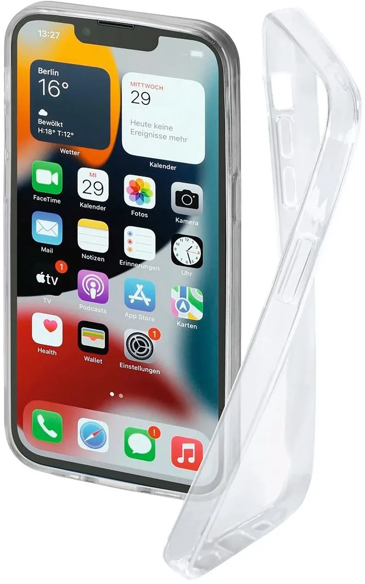 Hama Crystal Clear Cover iPhone 13 Hoesje