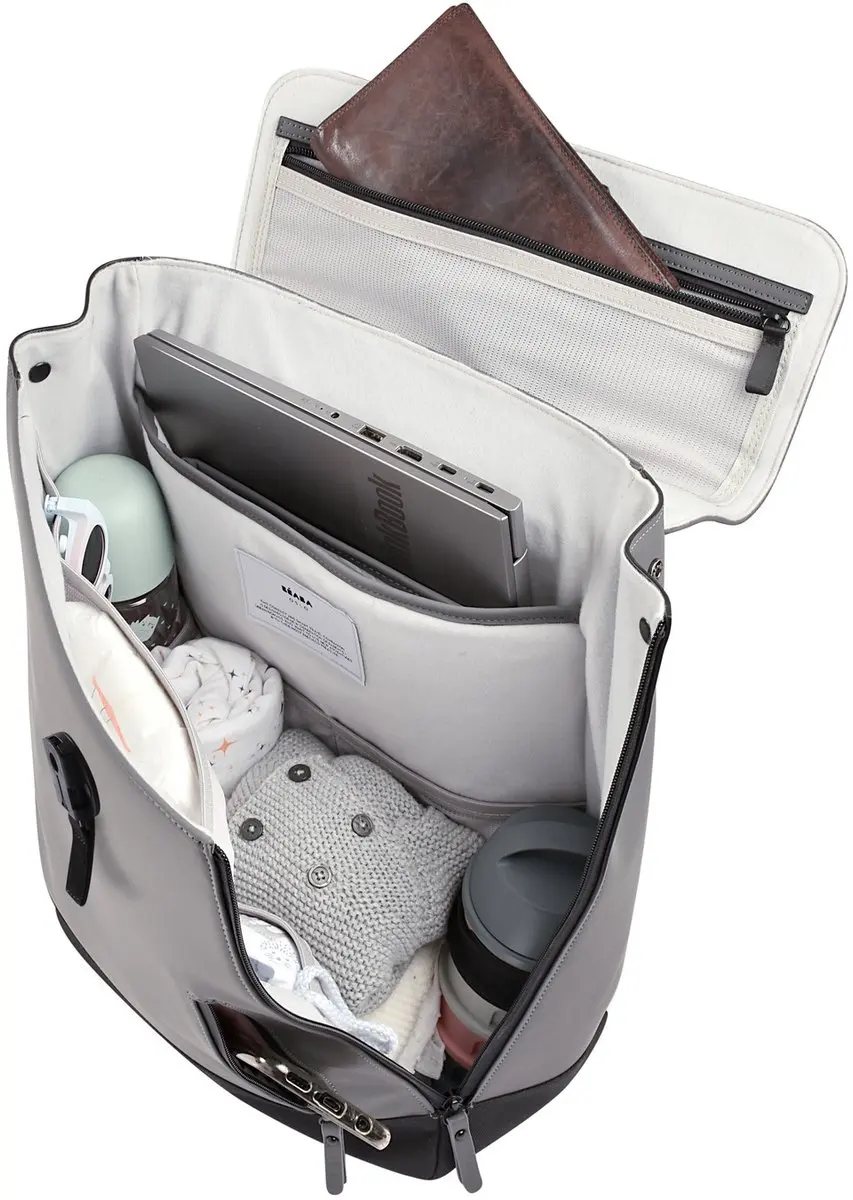 Béaba Oslo Luiertas Rugzak 19L - Mineral Grey - afbeelding 3 van 5