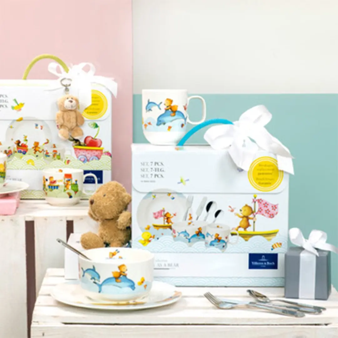 Villeroy & Boch Happy as a Bear Kinderserviesset 7-delig - afbeelding 3 van 6