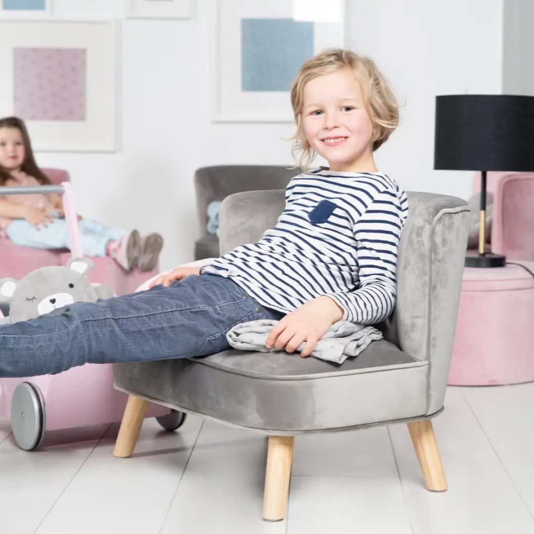 Roba Lil Sofa Kinderbank - Zilvergrijs - afbeelding 2 van 6