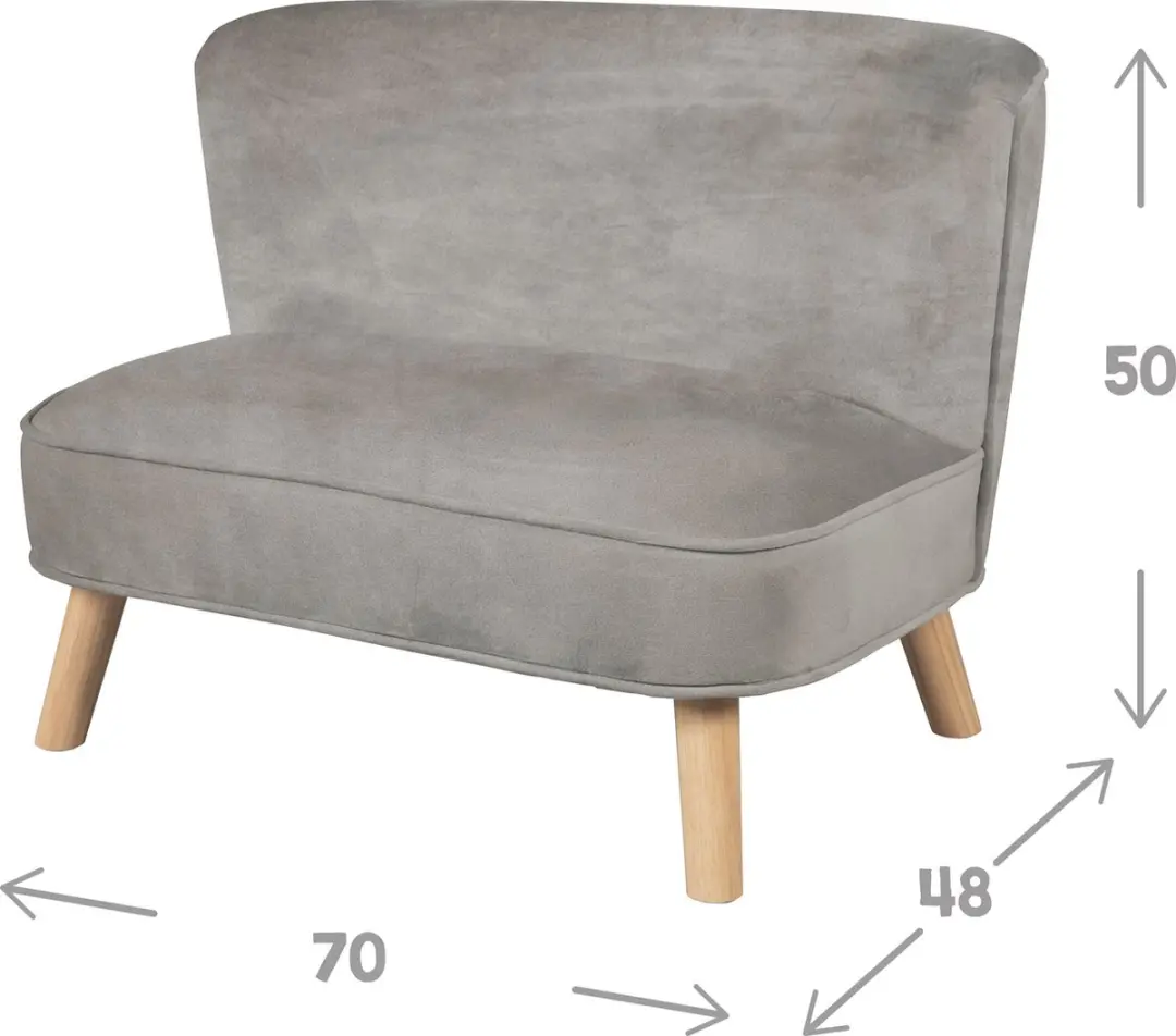 Roba Lil Sofa Kinderbank - Zilvergrijs - afbeelding 6 van 6