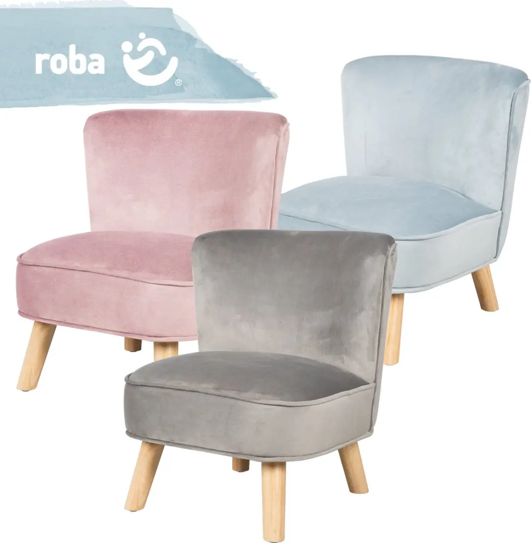 Roba Lil Sofa Junior Kinderstoel 50cm Roze - afbeelding 3 van 6