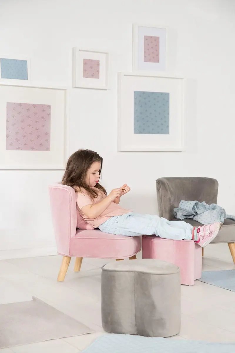 Roba Lil Sofa Junior Kinderstoel 50cm Roze - afbeelding 4 van 6