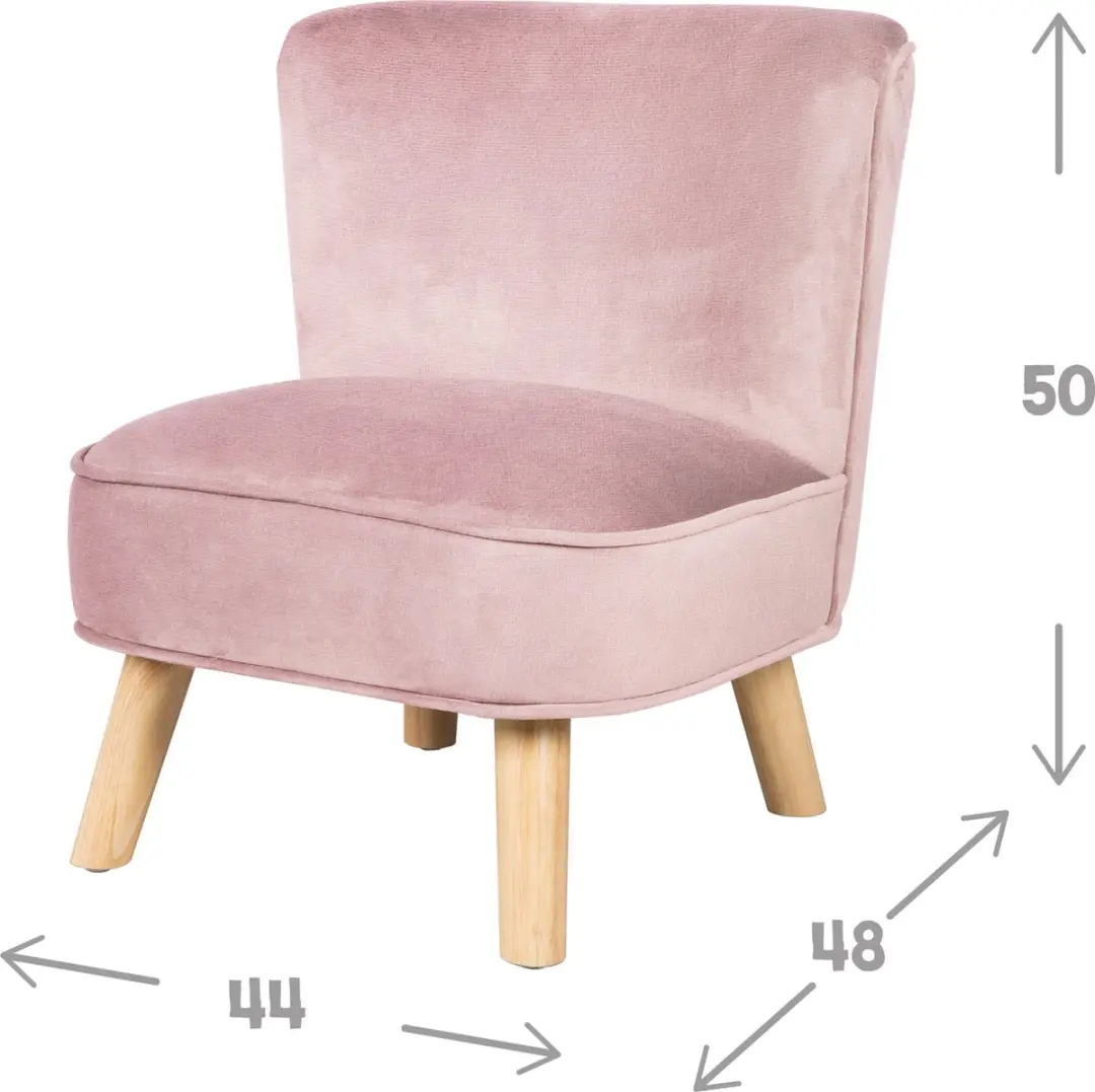 Roba Lil Sofa Junior Kinderstoel 50cm Roze - afbeelding 2 van 6