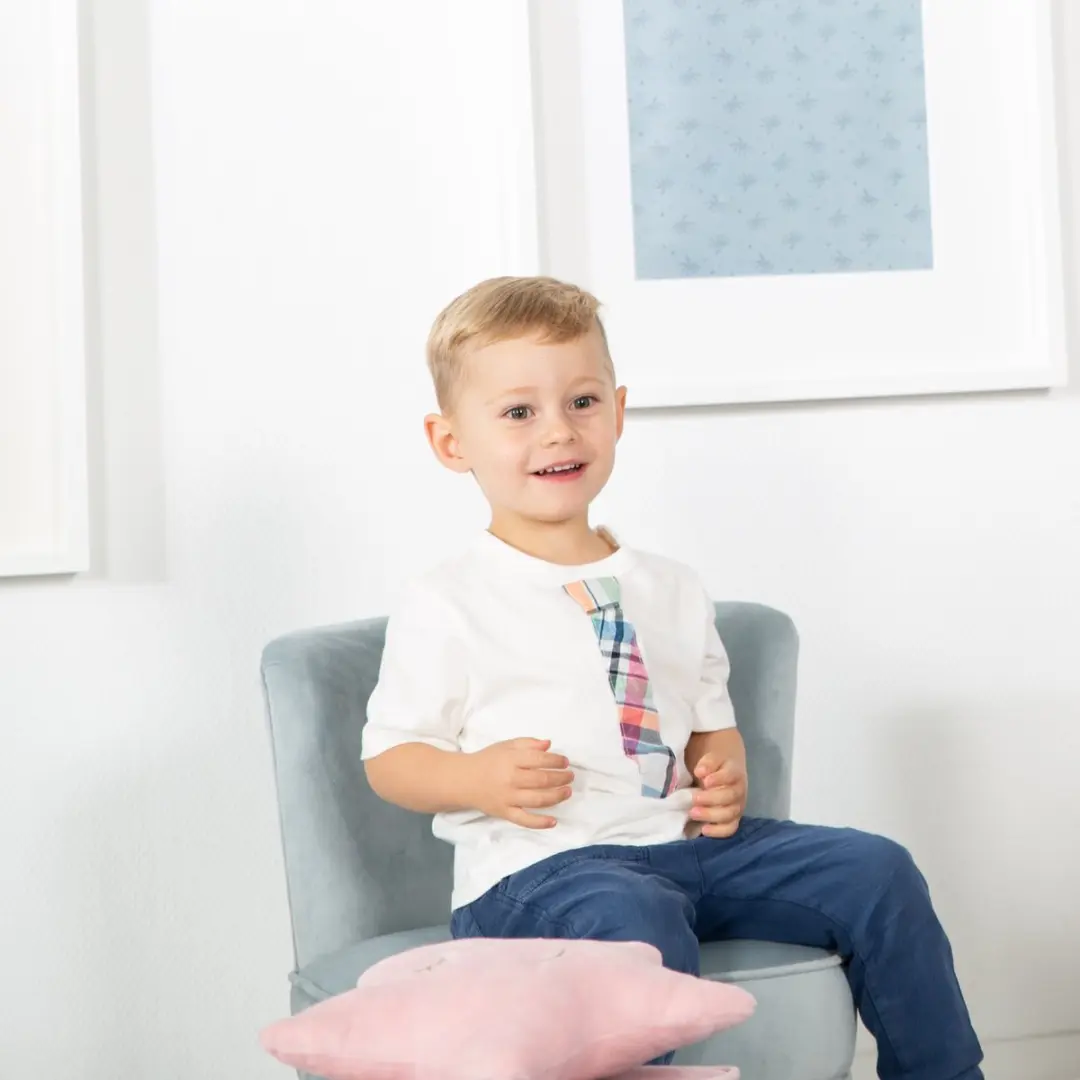 Roba Lil Sofa Kinderfauteuil - Lichtblauw - afbeelding 6 van 6