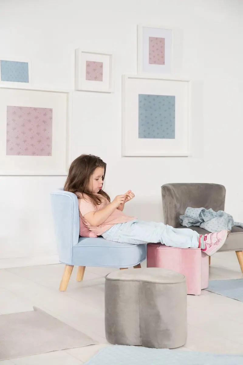 Roba Lil Sofa Kinderfauteuil - Lichtblauw - afbeelding 4 van 6