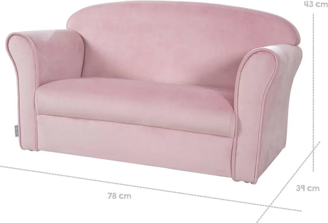 Roba Lil Sofa Junior Kinderbank - Roze - afbeelding 5 van 6