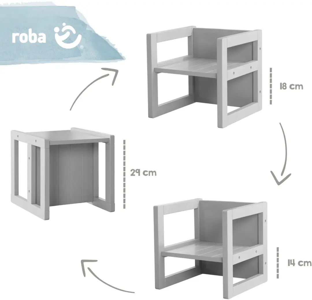 Roba 3031GA Kinderkrukje - Grijs - afbeelding 4 van 6
