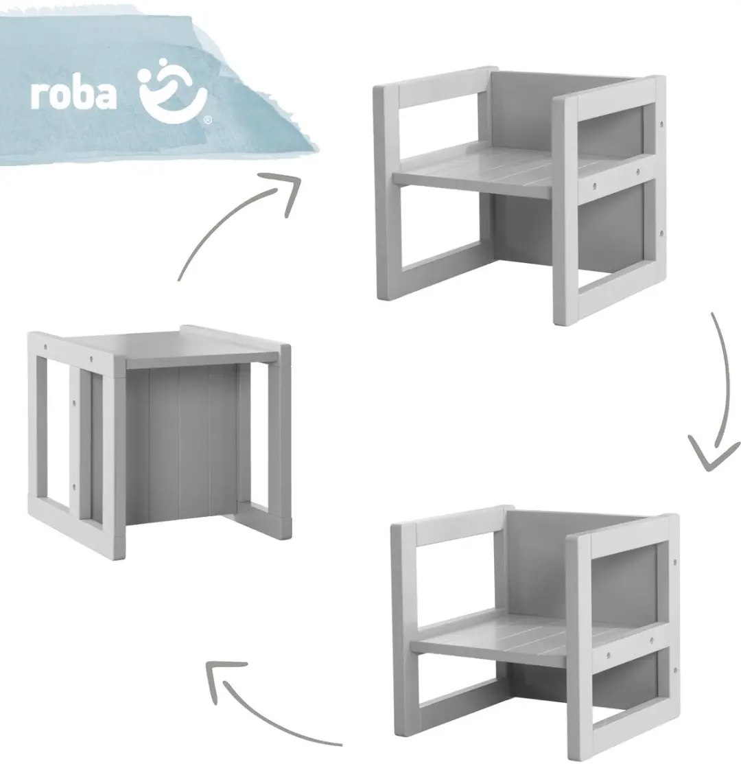 Roba 3031GA Kinderkrukje - Grijs - afbeelding 2 van 6