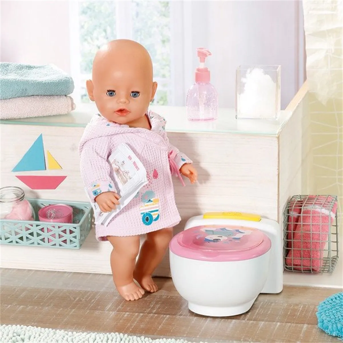 Baby Born Potje - Wit/Roze
